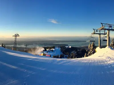 Panorama vom Skigebiet Grouse Mountain © Grouse Mountain Resort