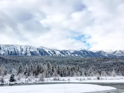 Panoramablick vom Skigebiet Kicking Horse © Kicking Horse Mountain Resort