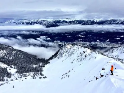 Panoramablick vom Skigebiet Kicking Horse © Kicking Horse Mountain Resort