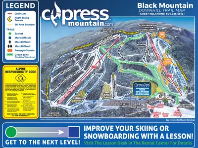 Pistenplan Cypress Mountain