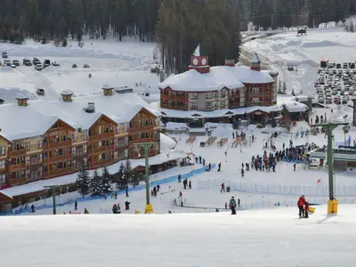 Blick ins Tal im Skigebiet Kimberley © Kimberley Alpine Resort