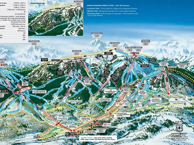 Pistenplan Snowmass