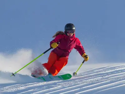 Skifahrer auf den Pisten © Grand Targhee Resort