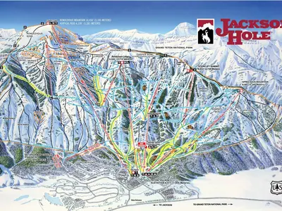Pistenplan Jackson Hole