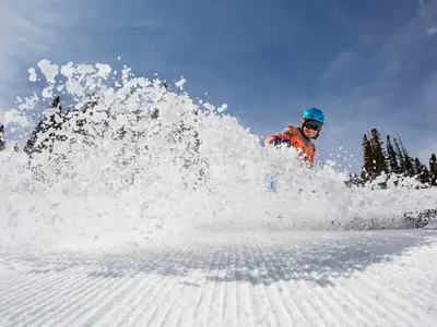 Spaß bei der Abfahrt in Aspen Mountain © Aspen Skiing company