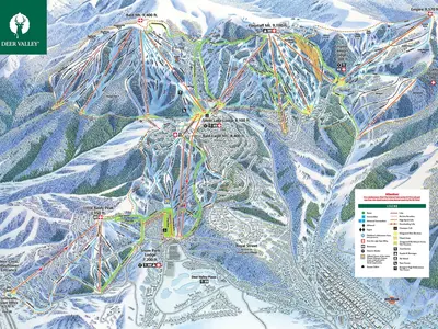 Pistenplan Deer Valley Resort