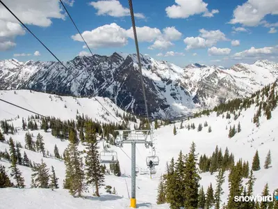 Sessellift im Skigebiet © Snowbird, Joce Taylor