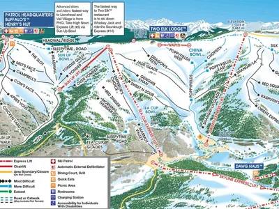 Pistenplan Vail Mountain