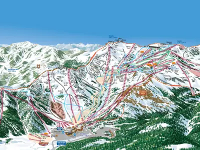 Pistenplan Palisades Tahoe - Olympic Valley