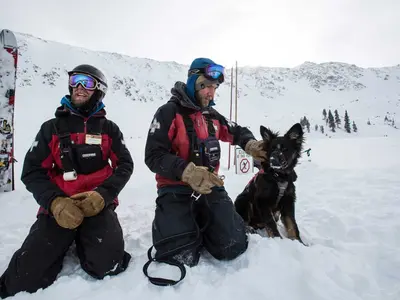 Rettungshund Sasha in Arapahoe Basin © Dave Camara
