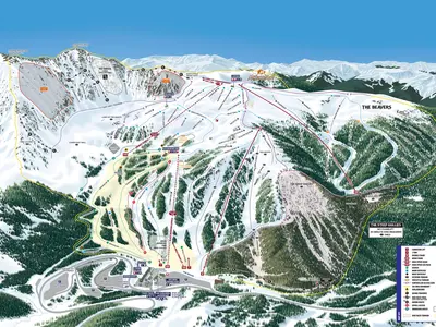 Pistenplan Arapahoe Basin