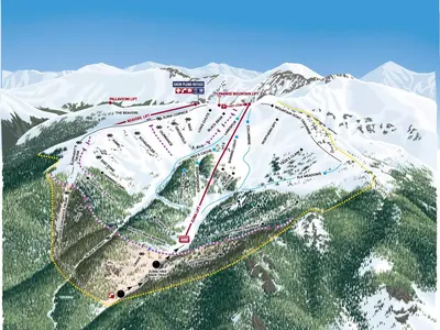 Pistenplan Arapahoe Basin