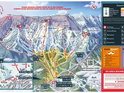 Pistenplan Bridger Bowl