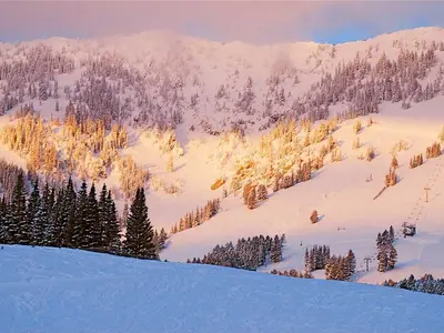 Das Skigebiet Bridger Bowl © Bridger Bowl Ski Area