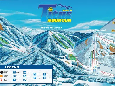 Pistenplan Titus Mountain