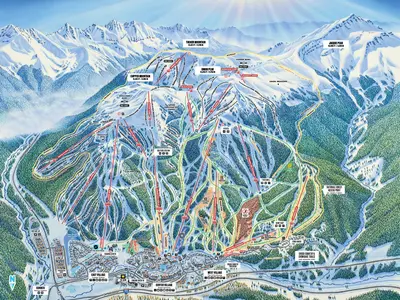 Pistenplan Copper Mountain Resort