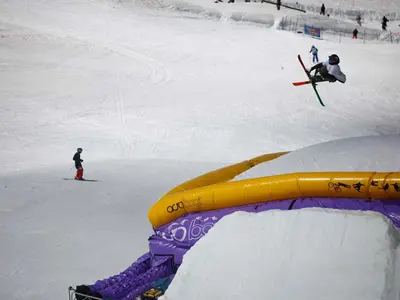 Sprünge üben mit dem Airbag © Bristol Mountain Resort