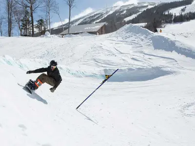 Bank Slalom mit dem Snowboard © Sugarloaf