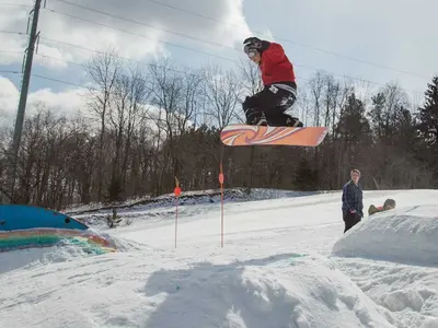 Jump im Snowpark © Greek Peak Mountain Resort