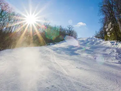 Blick auf die Buckelpiste © Montage Mountain