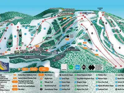 Pistenplan Seven Springs Mountain Resort