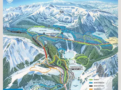Pistenplan Mammoth Mountain Ski Area