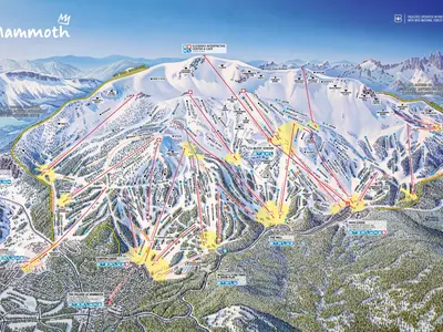 Pistenplan Mammoth Mountain Ski Area