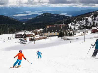 Familienabfahrt am Schweitzer Mountain © Schweitzer Mountain Resort