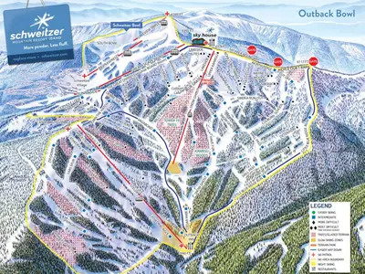 Pistenplan Schweitzer Mountain Resort 