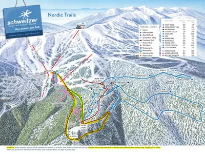 Pistenplan Schweitzer Mountain Resort 