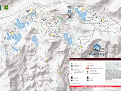 Pistenplan Royal Gorge