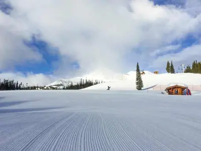 Blick auf eine Piste im Big Sky Resort © Big Sky Resort