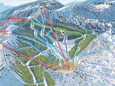 Pistenplan Whitefish Mountain Resort