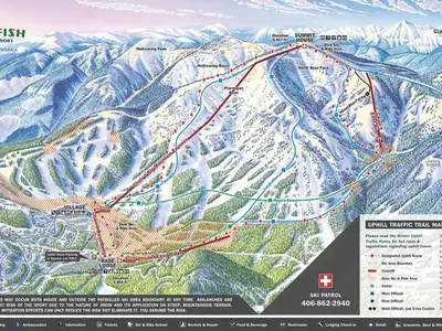 Pistenplan Whitefish Mountain Resort