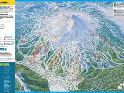 Pistenplan Mt Bachelor