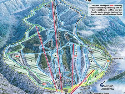 Pistenplan Wildcat Mountain