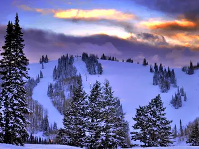 Powder Mountain im Sonnenuntergang © Powder Mountain