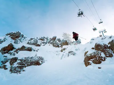 Skifahrer im Sugar Bowl Resort © Sugar Bowl Resort