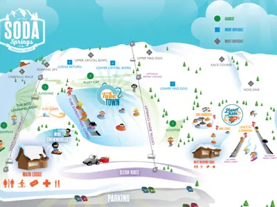 Pistenplan Soda Springs