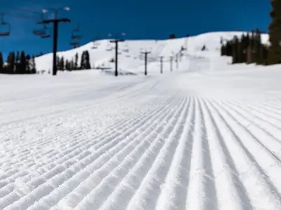 Blick auf die präparierte Piste in Soda Springs © Soda Springs Ski Resort