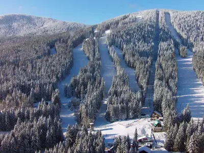 Panorama des Skiareal Spicak © Skiareal ?picák