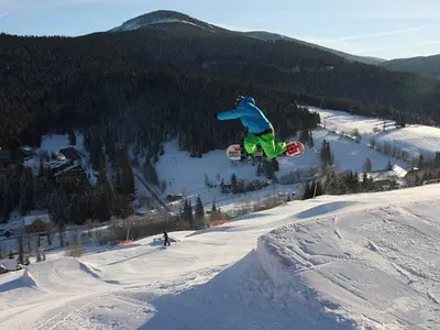 Snowpark im Skigebiet Harrachov © harrachov.com