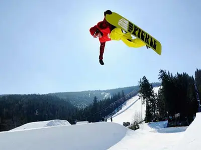 Snowpark Svaty Petr mit Halpfpipe © Skiareal Spindleruv Mlyn