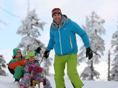 In Spindlermühle gibt es eine 4 Kilometer lange Rodelbahn © Spindlermühle Tourismus