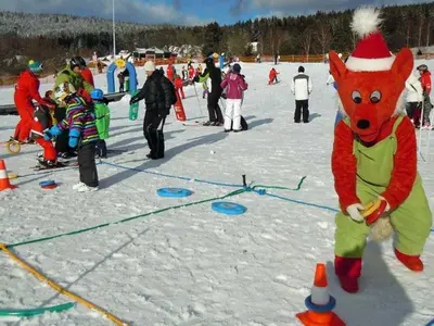 Der lustige Fuchs des Fox Park im Skigebiet Lipno Kramolin © LIPNO SERVIS s.r.o. 