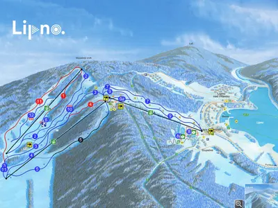 Pistenplan Lipno Kramolin