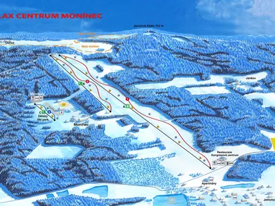 Pistenplan Moninec