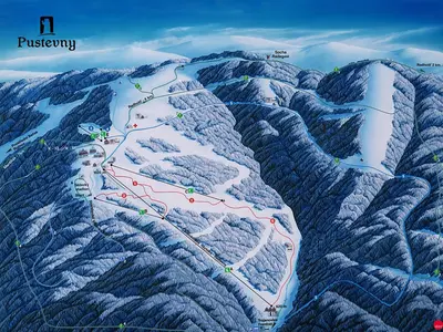 Pistenplan Pustevny