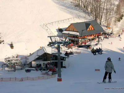 Talstation des Skiareals Aldrov © www.vitkovicevkrk.cz