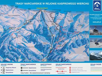 Pistenplan Kasprowy Wierch